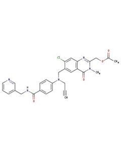 Astatech (7-CHLORO-3-METHYL-4-OXO-6-((PROP-2-YN-1-YL(4-((PYRIDIN-3-YLMETHYL)CARBAMOYL)PHENYL)AMINO)METHYL)-3,4-DIHYDROQUINAZOLIN-2-YL)METHYL ACETATE;